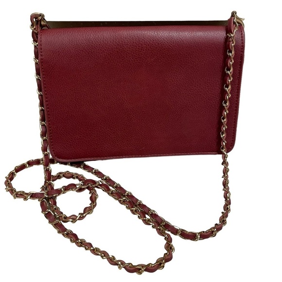 BEBE Deep Burgundy Crossbody Purse. - Picture 2 of 8